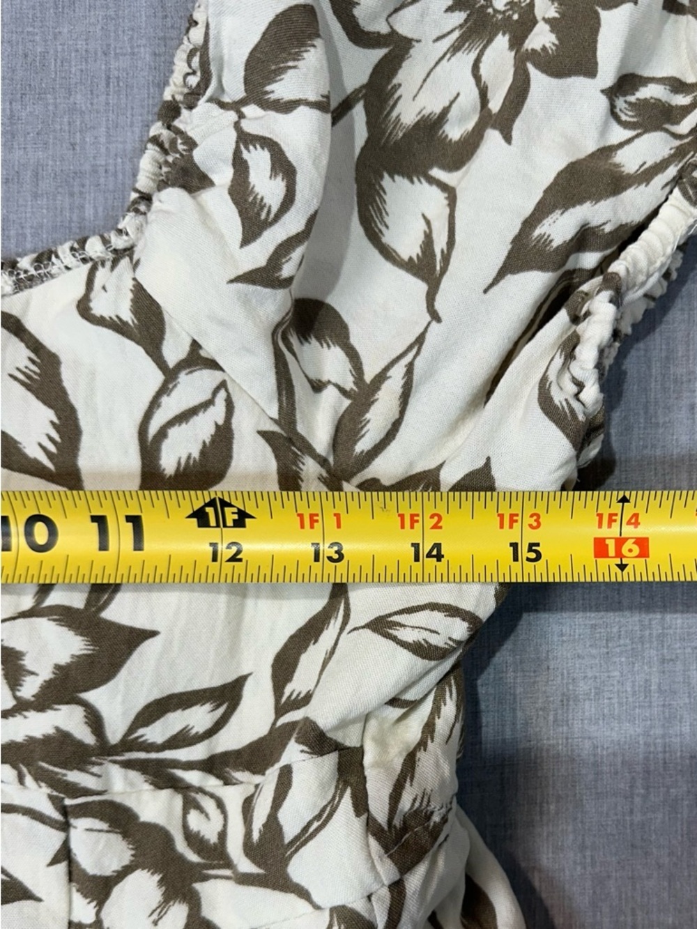 Sweet Wanderer White Midi Dress with Brown Floral Print - Picture 8 of 11